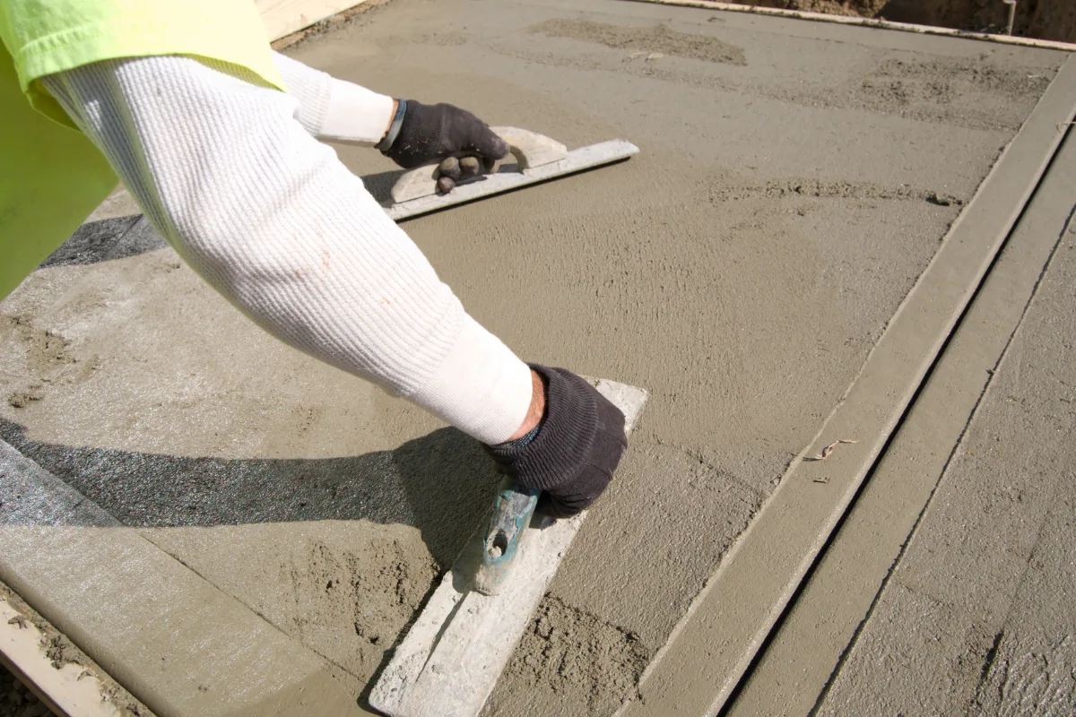 Commercial concrete finishing and troweling NC Foothills — The Concord Concrete Company