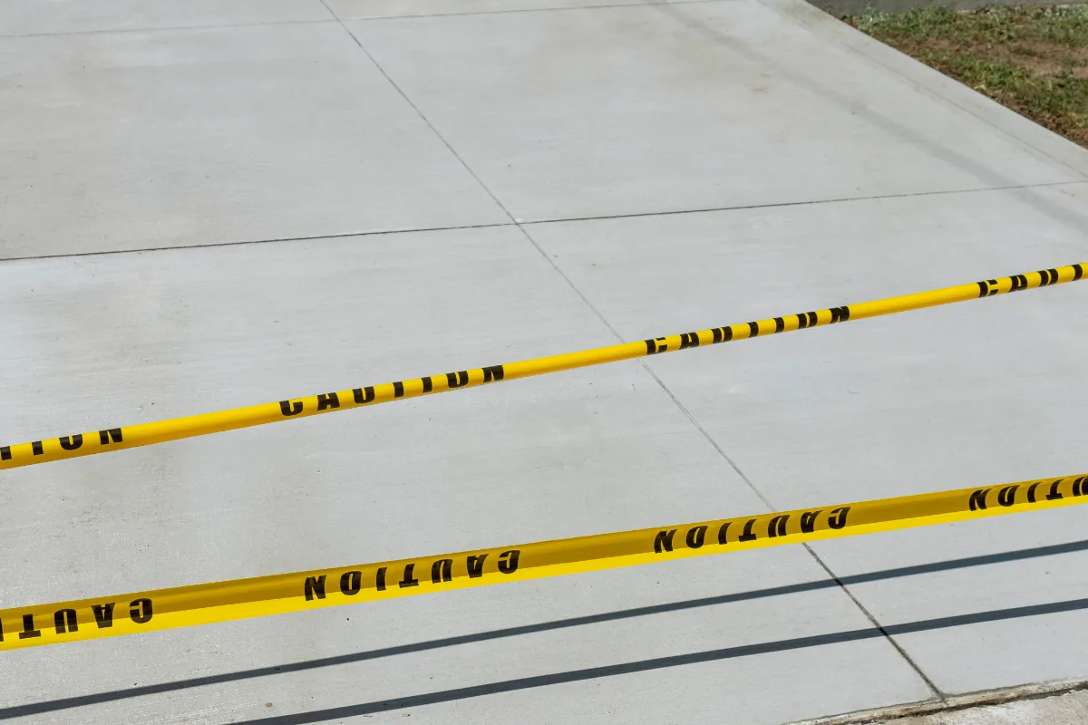 Newly poured reinforced concrete slab pad NC Foothills — The Concord Concrete Company